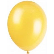 Lemon Yellow Latex Balloons x10